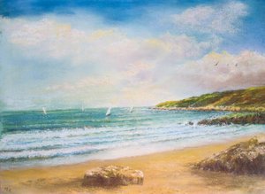 Devon Seascape by Margo Starkey